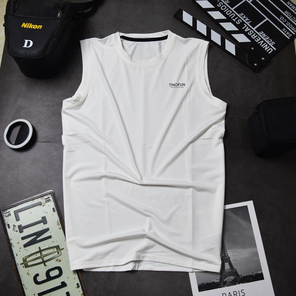 Áo 3 lỗ nam thể thao UNIFUN mã TT7 áo thun nam ba lỗ cổ tròn Tank Top chất liệu cotton siêu mát