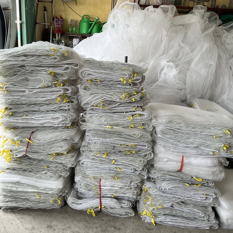 Tráng - vèo lưới không nắp đậy nuôi ốc, cá...lưới cước ô mắt 2.5 ly đa dạng kích thước