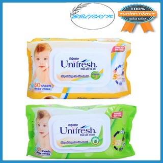 Khăn Giấy Ướt Unifresh Tinh Chất Nha Đam  Và Vitamin E