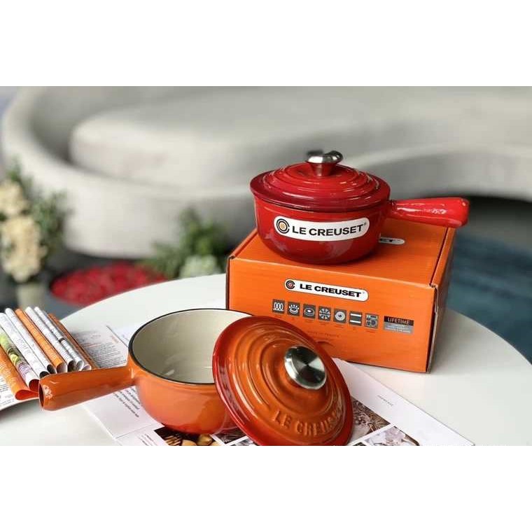 Quách Le Creuset- Pháp\  Nồi gang tráng men cao cấp đường kính 16cm nồi nấu bột