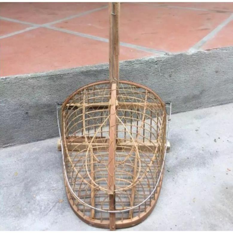 Lồng bẫy chim Chào mào, Chích chòe siêu nhạy. Khung gỗ nan tre già đã qua xử lý. Lẫy sập siêu nhạy