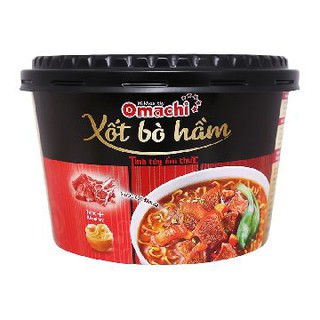 Mì Omachi Xốt Tôm Phô Mai Trứng Muối Hộp 105G/Mì omachi Sườn Hầm Ngũ Quả/ Xốt bò hầm/ tôm chua cay 5 sao hộp 93g