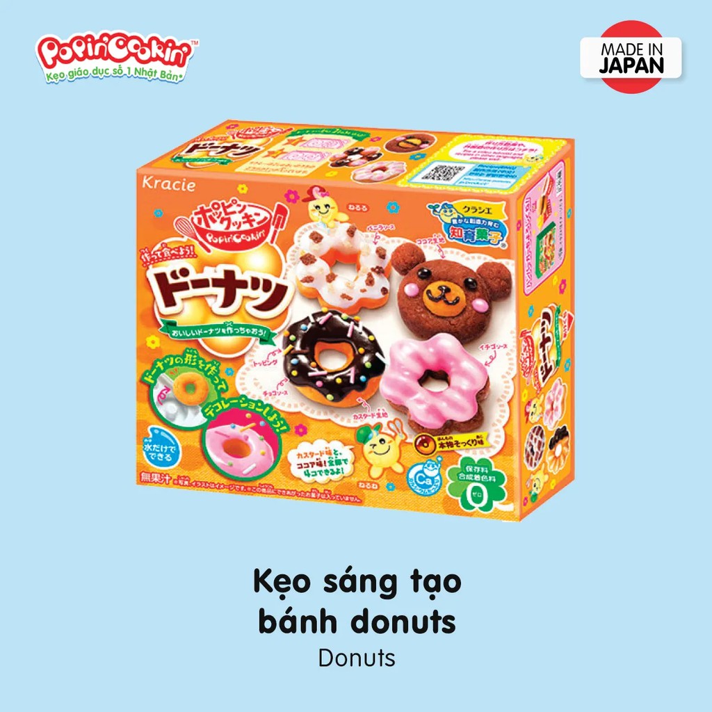 Kẹo sáng tạo Popin Cookin bánh donuts - Donuts 38g/hộp