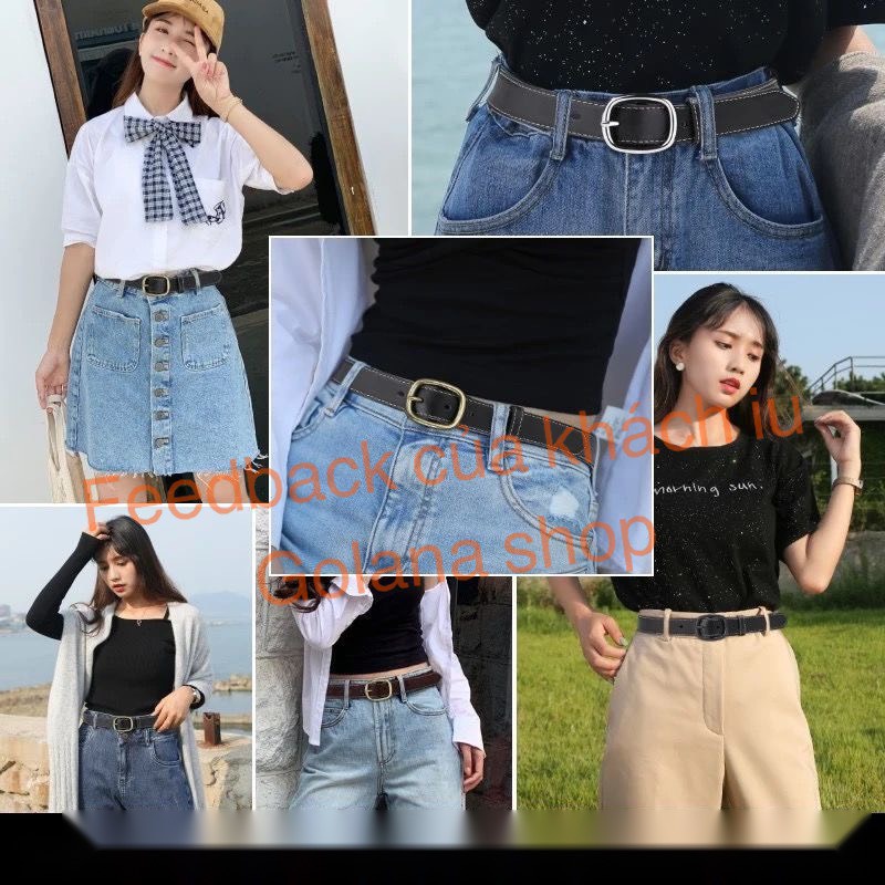 Thắt lưng nữ Ulzzang vuông đơn giản  TL001 - Thắt Lưng Giá Tố