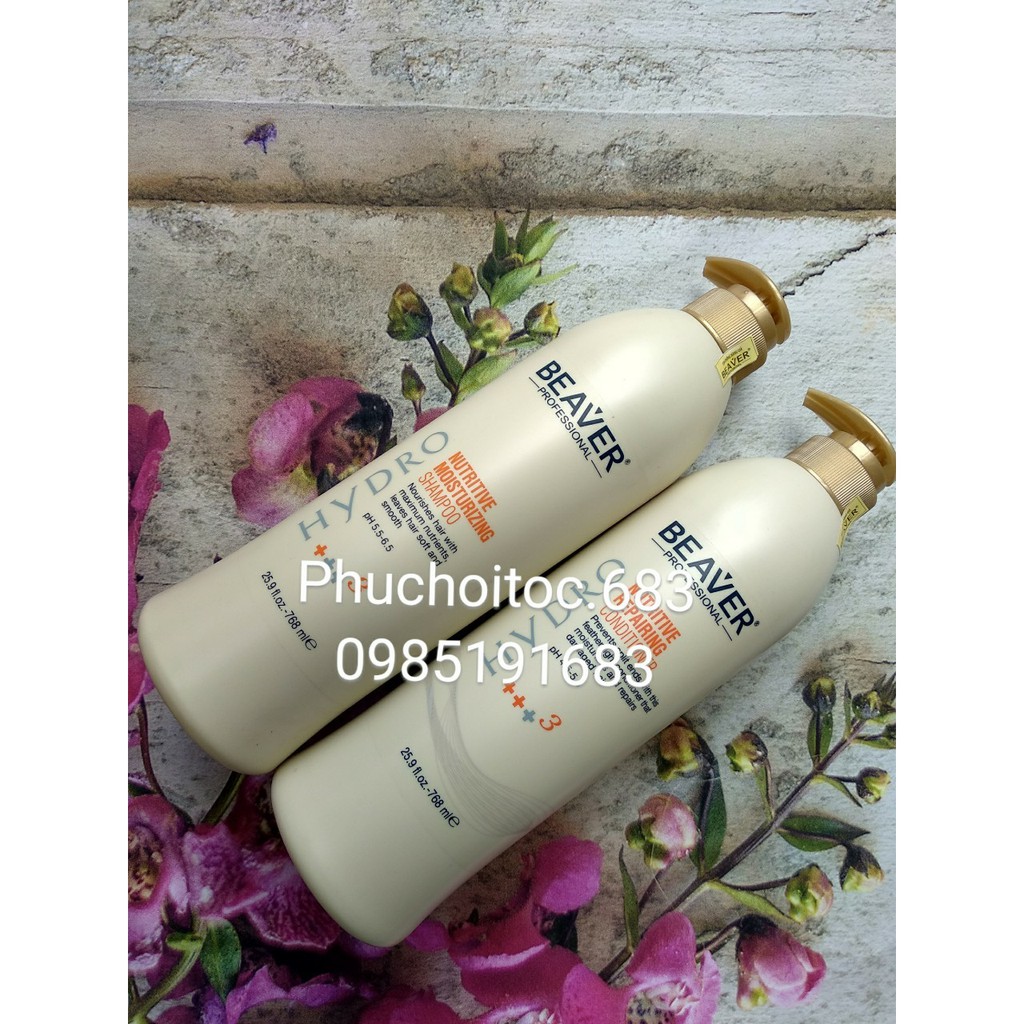  Bộ Dầu gội xả siêu dưỡng Beaver Nutritive +++3 768ml