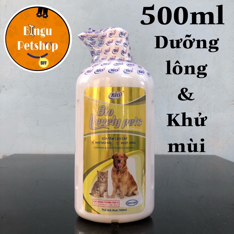 Sữa Tắm Chó Mèo Dưỡng Lông Mượt - BIo Lovelypet 500ml