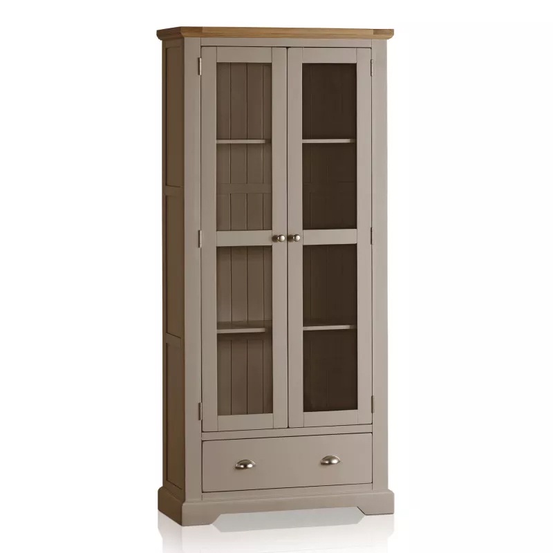 Tủ trưng bày 2 cánh kính St.Ives gỗ sồi IBIE