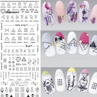 Nhãn dán trang trí móng tay kiểu dáng xinh xắn DIY