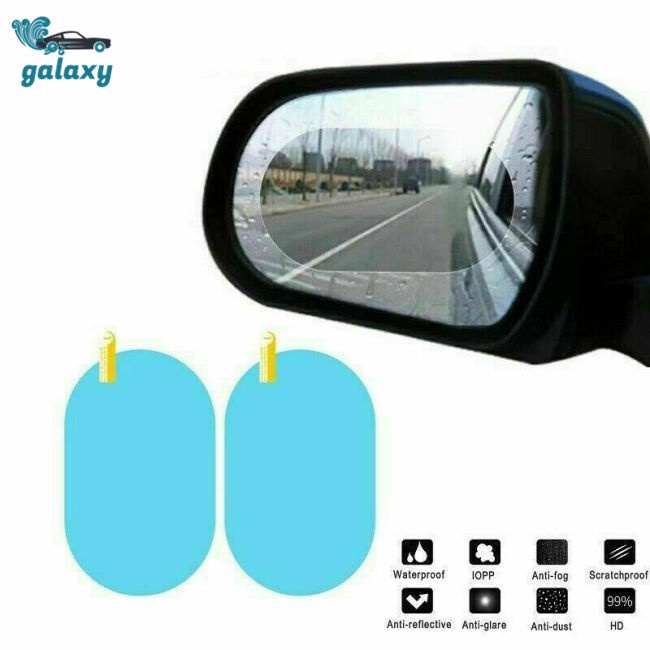 Bộ 4 Miếng Dán Chống Sương Mù / Mưa Cho Gương Chiếu Hậu Xe Hơi