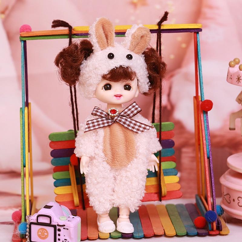 Đầm Công Chúa Mini 17cm Hóa Trang Công Chúa Cho Búp Bê Barbie Dễ Thương