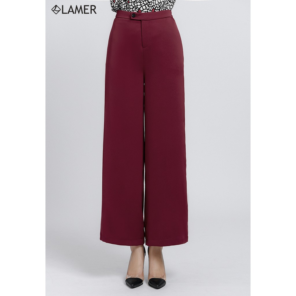 Quần ống rộng cạp cao LAMER L64W18Q002