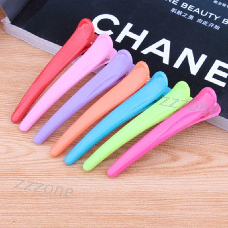 Kẹp Tóc Nhựa Màu Trơn Xinh Xắn Cho Nữ
