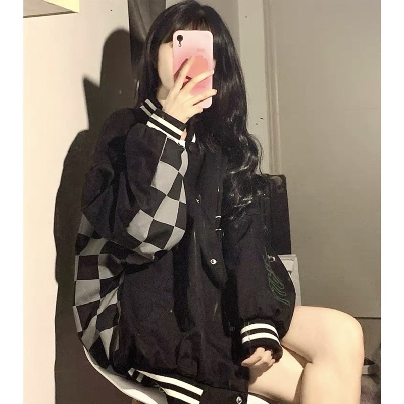Áo khoác bomber Takkep Caro Jacket Caro áo bóng chày vải nỉ dạ