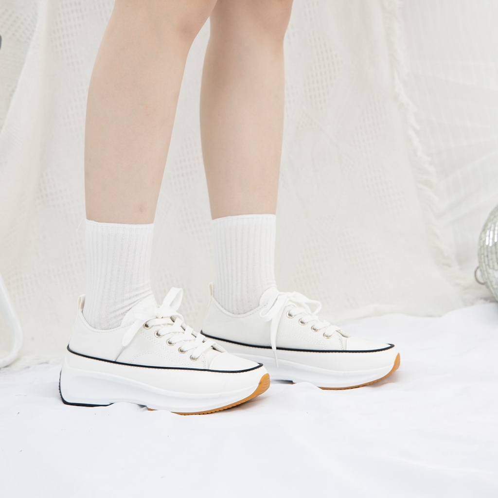 [Mã SKAMFS114M giảm 10% đơn 100K] Giày Thể Thao Nữ thời trang MWC giày sneaker đế cao cá tính siêu HOT NUTT- 0575