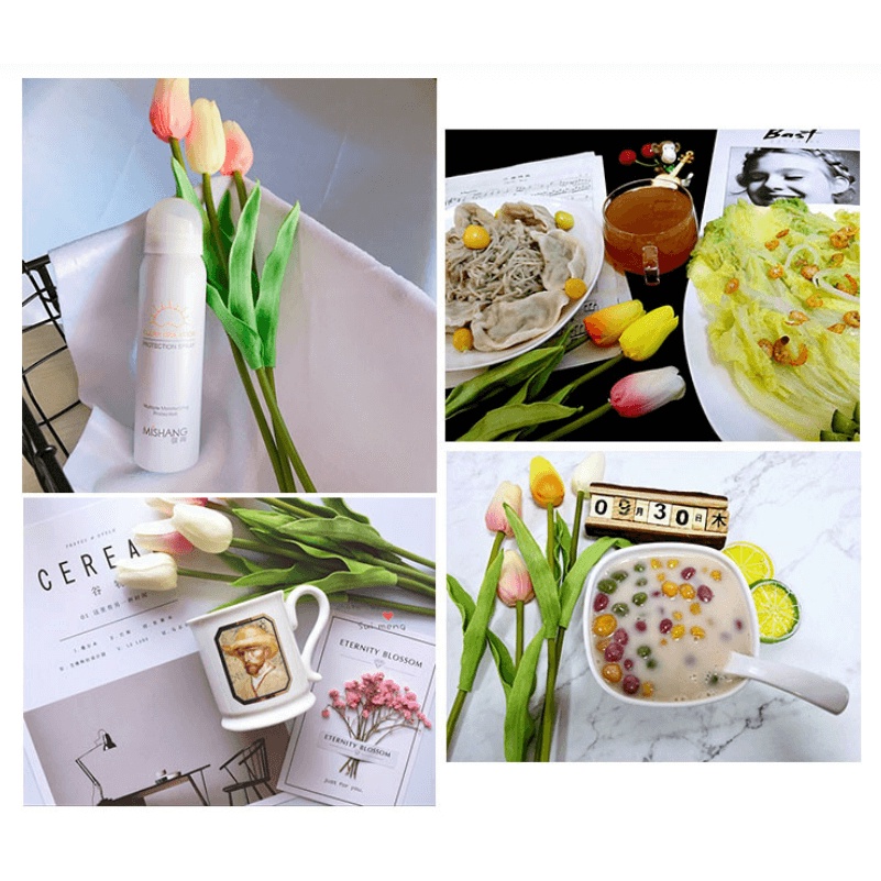 Hoa Tulip Giả Decor Chụp Ảnh, Bông Vải Trang Trí Cắm Bình Để Bàn Học, Phòng Khách, Hoa Nhựa Đẹp Cao Cấp - HoHi Decor