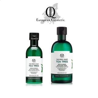 Toner da dầu giảm mụn tea tree skin clearing mattifying toner the body shop