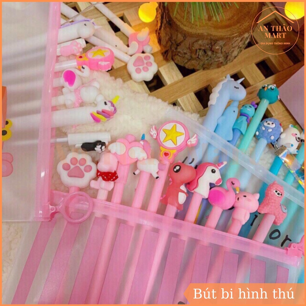 Bút Bi Mực Đen Ngộ Nghĩnh, Bút Bi Hình Thú Dễ Thương Mực Đậm Rõ Nét