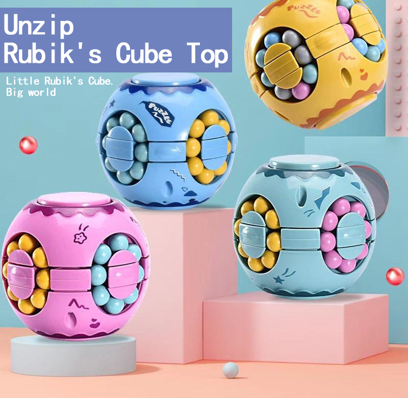 Round-bead rubik's block for specialized intelligence development for children