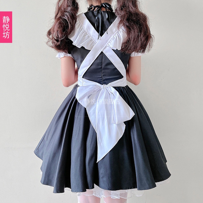 Đầm hóa trang cô hầu gái màu đen phong cách Lolita nhật bản | BigBuy360 - bigbuy360.vn