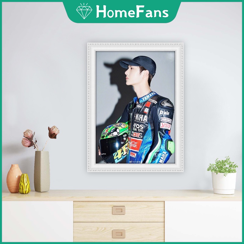 Wang Yibo Tranh Đính Đá 5D Tự Làm Hình Thần Tượng Kích Thước 30x40cm/40x50cm Trang Trí Nhà Cửa