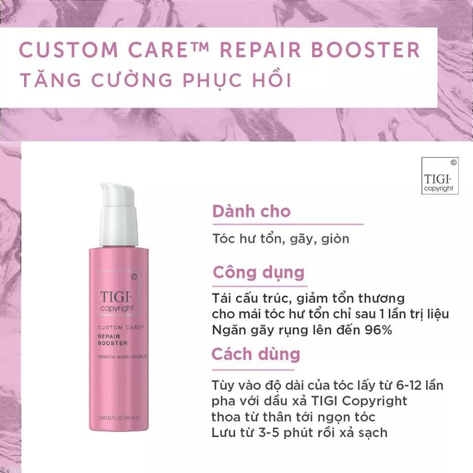 Kem dưỡng phục hồi tóc Tigi copyright repair booster 90ml