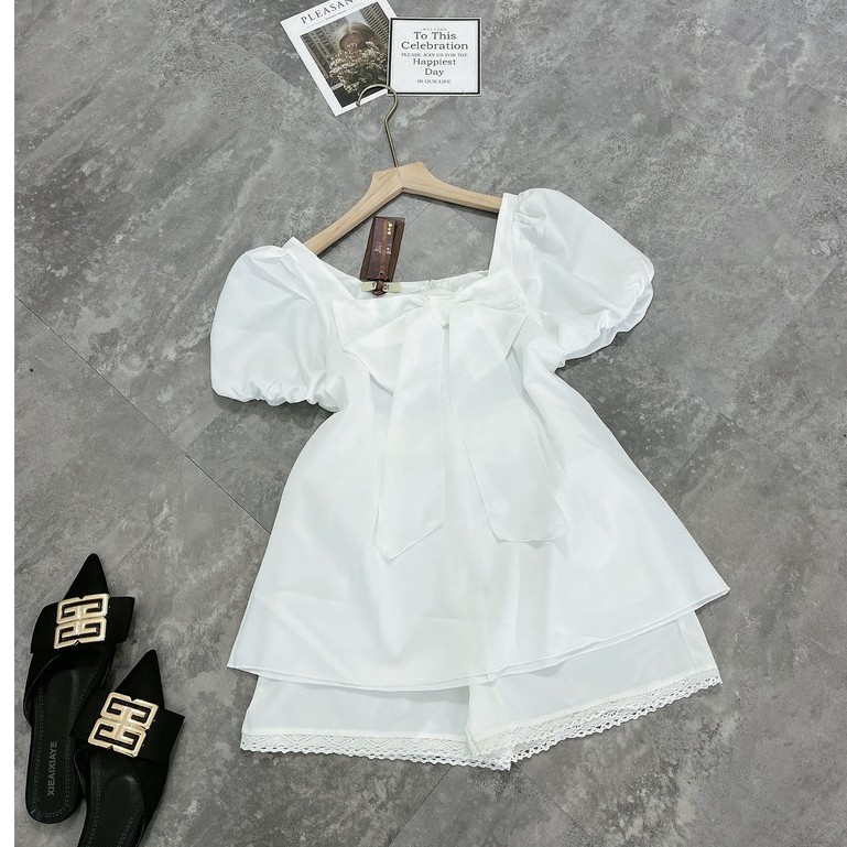 Set Bộ Đũi Nơ Phối Ren Tiểu Thư Cá Tính | BigBuy360 - bigbuy360.vn