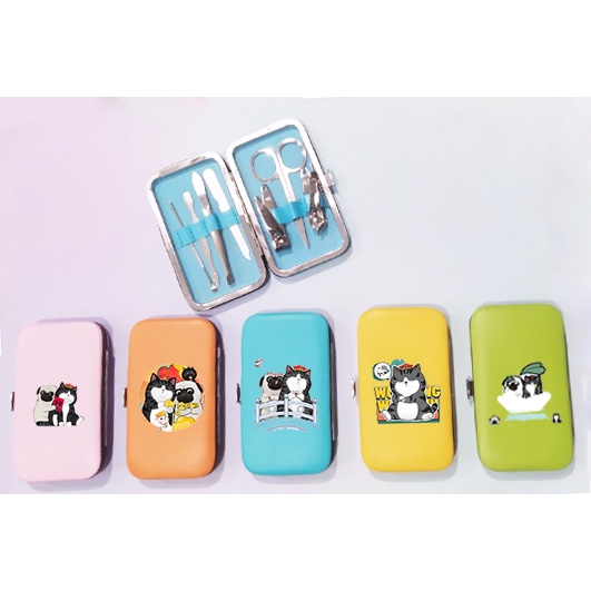 set bấm móng tay hoàng đế mèo BMTI23 bộ dụng cụ làm móng mini đa năng cute dễ thương