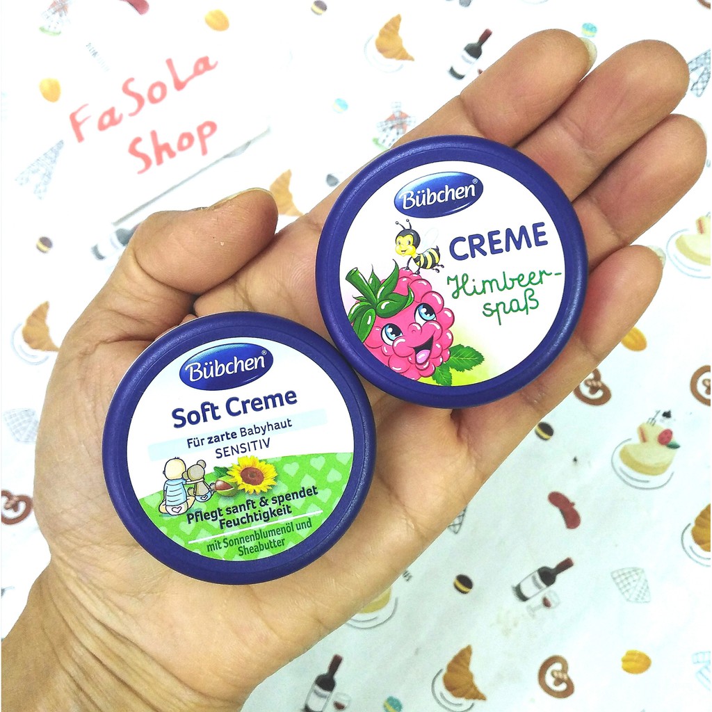 Kem dưỡng da trẻ em BÜBCHEN Đức 20ml chiết xuất hoa cúc dâu tây Bubchen dưỡng nẻ hăm tã mềm da baby cream creme pflege