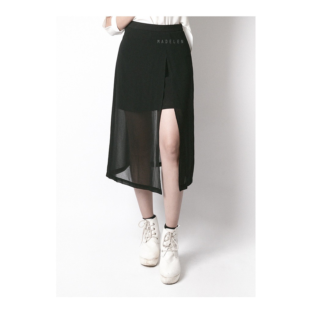 [Madelen] Chân Váy Chiffon Xẻ Chéo