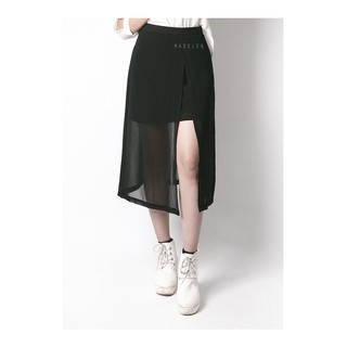 Chân Váy Chiffon Xẻ Chéo