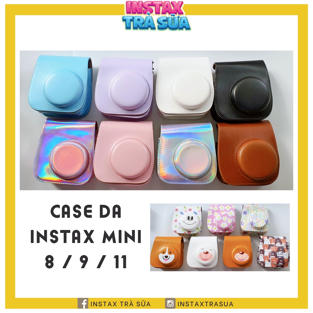 [Mã SKAMCLU9 giảm 10% đơn 100K] BAO DA MÁY CHỤP ẢNH LẤY LIỀN INSTAX MINI 11 - CARTOON