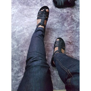 sandal chiến binh DA BÒ SÁP