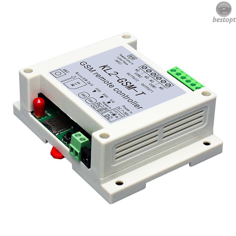 B&O KL2-GSM-T GSM Remote Controller Relay Intelligent Switch Access Controller with 2 Relay Output One NTC Temperature Sensor