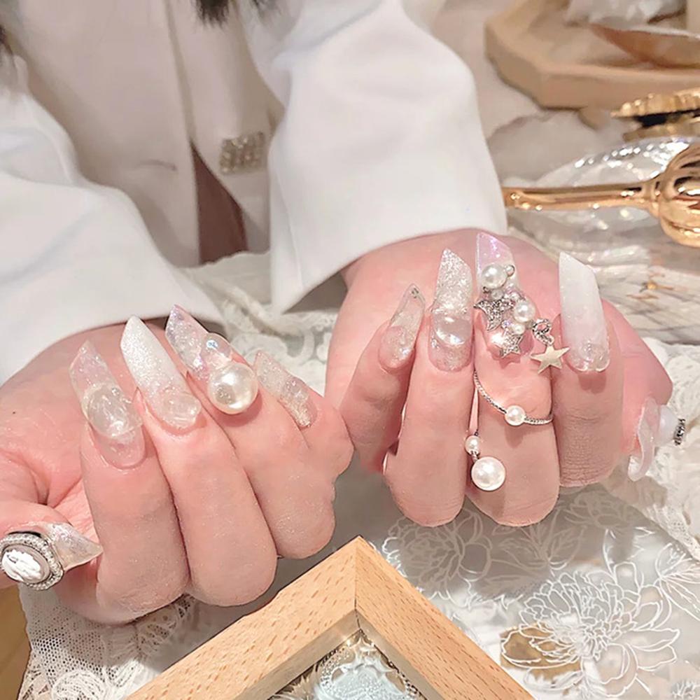 Set 2 Hộp Phụ Kiện Trang Trí Móng Tay CLEOES|Phụ Kiện Trang Trí Móng Tay Hình Bướm 3D Bằng Hợp Kim DIY