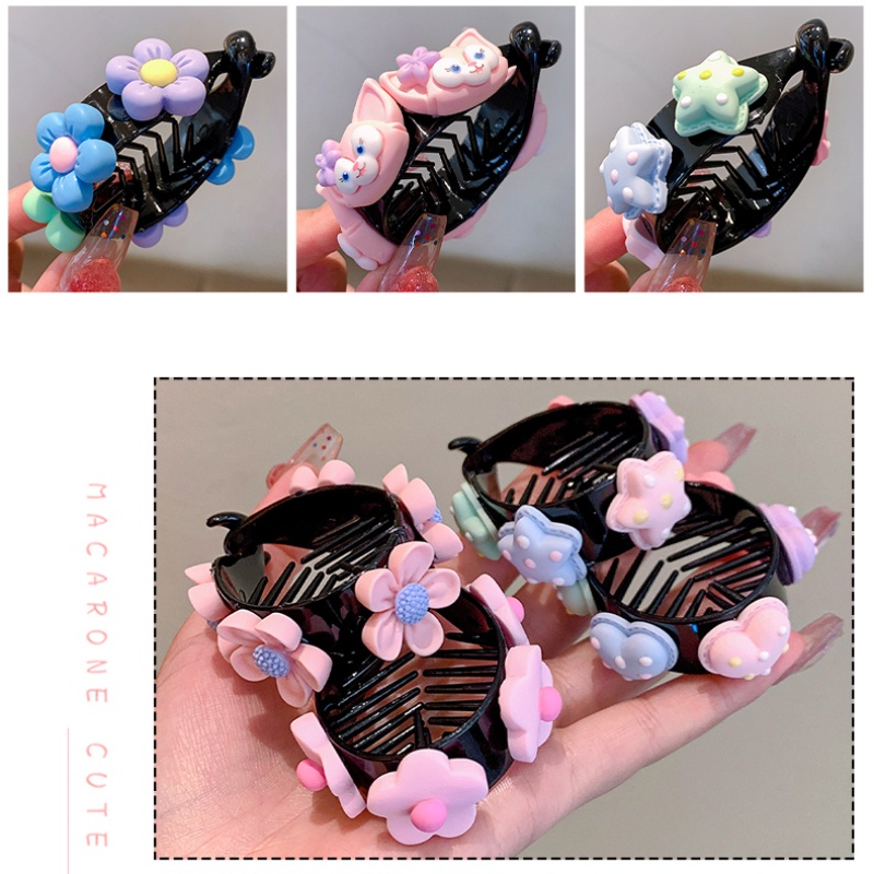 Kẹp Tóc Đuôi Ngựa Cố Định Lưng Cao Thời Trang Mùa Hè Cho Bé Gái