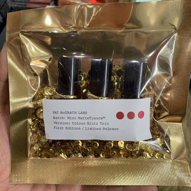 Set Son Thỏi Lì Pat McGrath Labs —-3 Son Mini MatteTrance Colour Blitz Trio1.2g x 3 thỏi