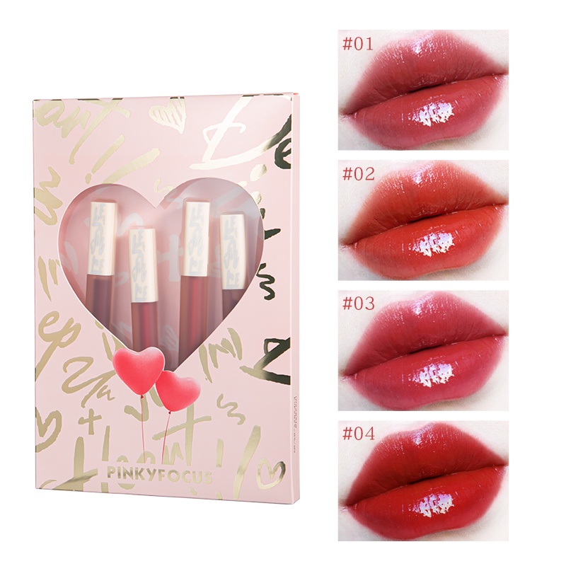 Set 4 Son Kem Lì Pudaier Chống Nước Lên Màu Cực Chuẩn