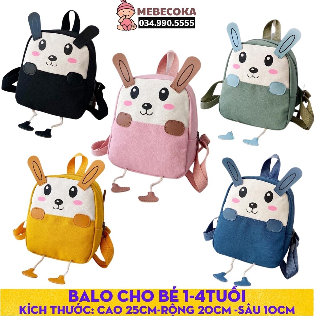 Balo cho bé ,Ba lô mẫu giáo nhà trẻ lớp lá lớp mầm họa tiết VOI CUTE siêu dễ thương cho bé từ 1 tuổi