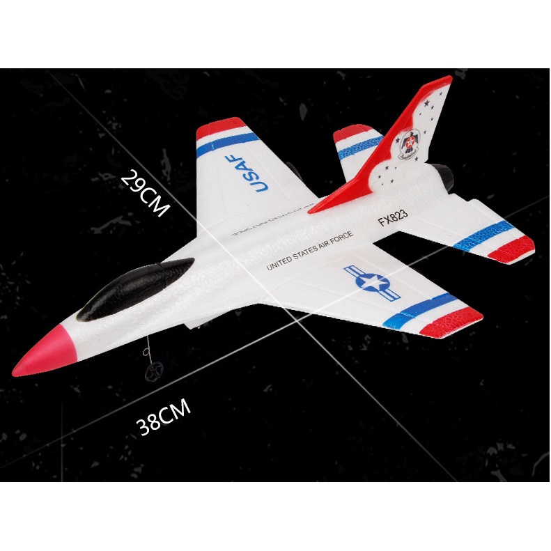 [SIÊU HOT] Máy Bay Điều Khiển Từ Xa F16-Thunder Birds. KT 38*29*10 cm. Pin 15p. Bay xa 200m. Máy bay Điều Khiển Giá Rẻ