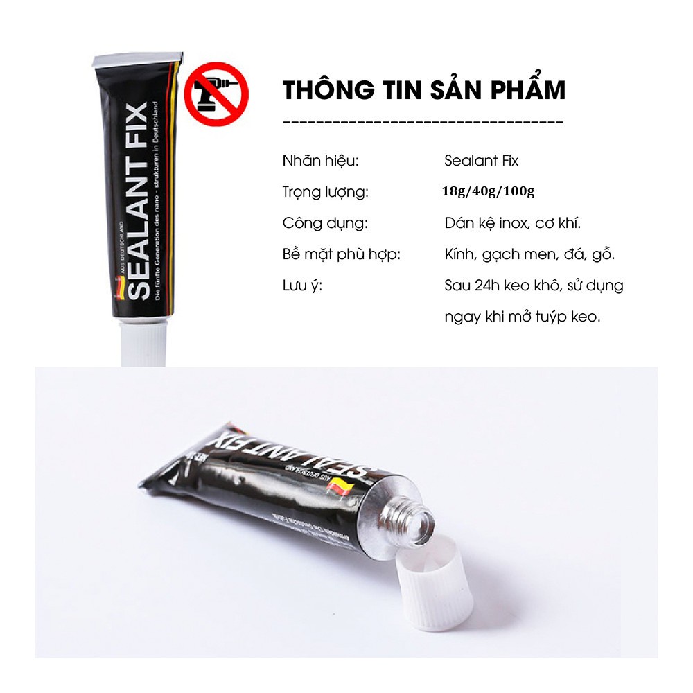 💥✔Keo Dán Siêu Chắc S alant Fix Chống Cháy, Chống Nước Dán Tốt Mọi Bề mặt Tường, Gạch, Gỗ, vv...