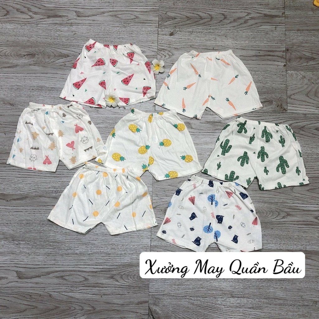 Quần đùi chất cotton giấy mềm họa tiết xinh xắn dễ thương cho bé yêu (lẻ 1 cái)