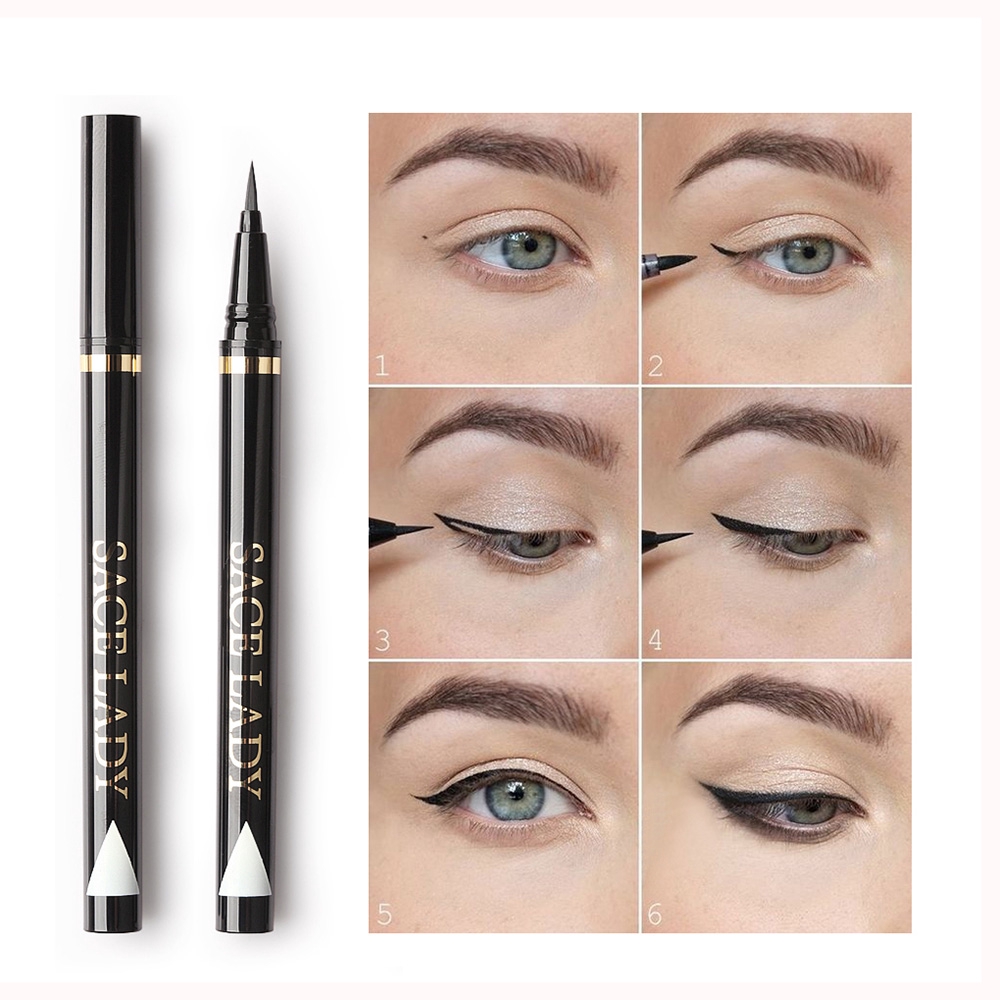 [Hàng mới về] Bút kẻ mắt dạng lỏng chống thấm nước lâu trôi không nhòe trang điểm tiện dụng