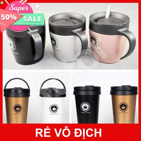 [XÃ KHO] LY PHA CAFE INOX 304 CREATIVE 330ml, 550ml CAO CẤP [HCM]