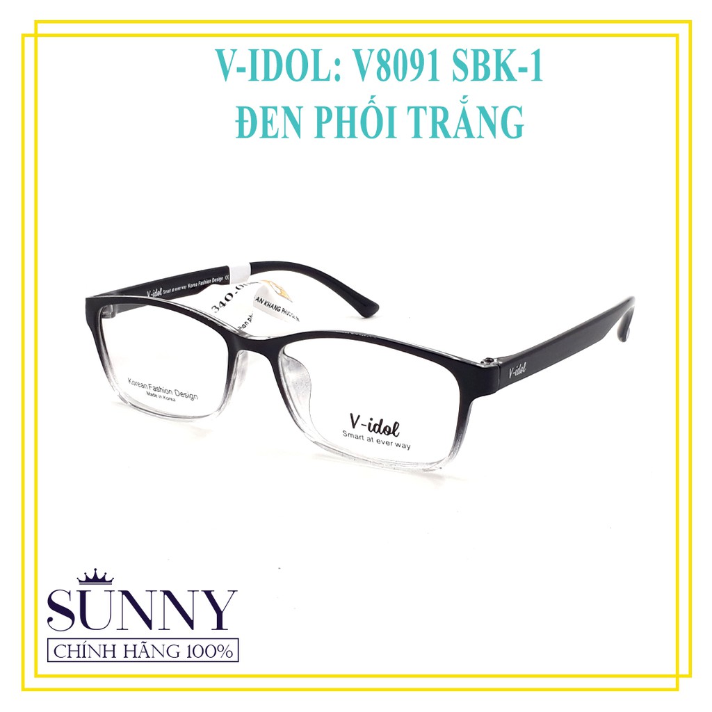 Gọng kính nam nữ Vidol chính hãng có kèm tem chống hàng giả của bộ công an - V8091