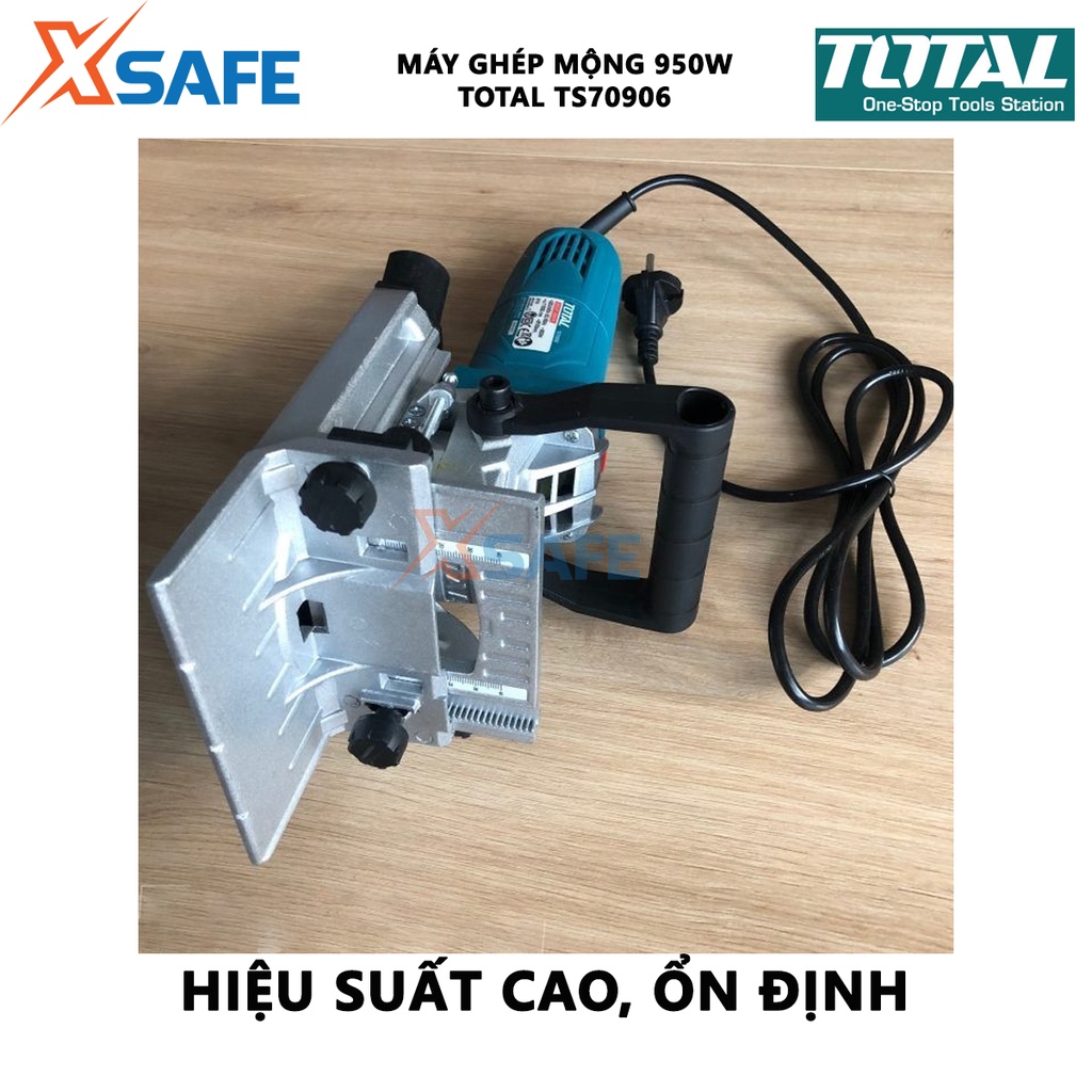 Máy ghép mộng 950W TOTAL TS70906 công suất 950W, đường kính lưỡi 100mm, kèm 15 miếng ghép - [XSAFE]