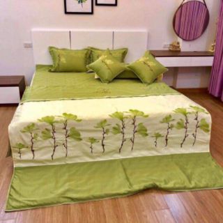 Bộ ga gối cưới satin