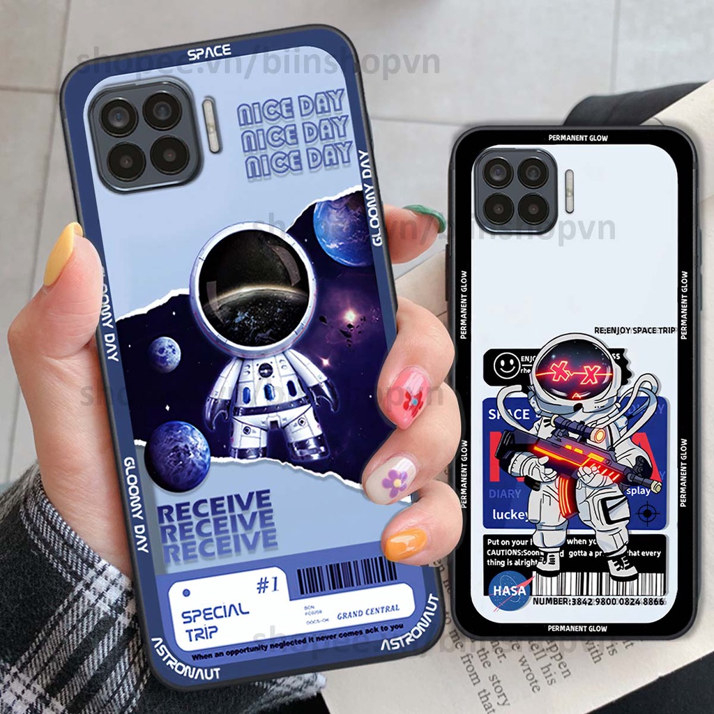 Ốp Oppo A73 / A93 phi hành gia vũ trụ space.x siêu đẹp, thời trang
