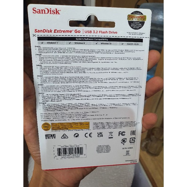 USB3.2 Sadisk Extreme Go CZ810 - 64GB / 128Gb Đọc 395MB/s - Bảo hành 24 tháng