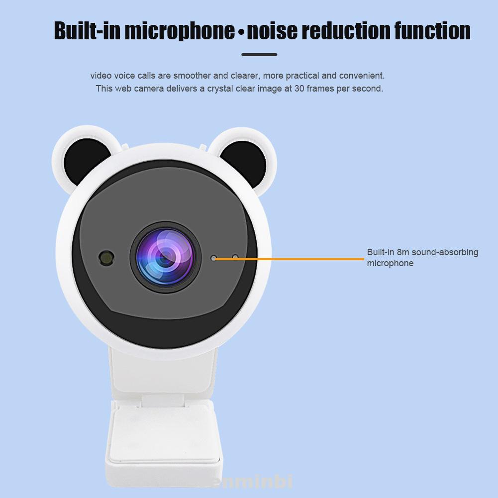 Webcam HD 1080P giảm tiếng ồn kèm micro cho máy tính | BigBuy360 - bigbuy360.vn