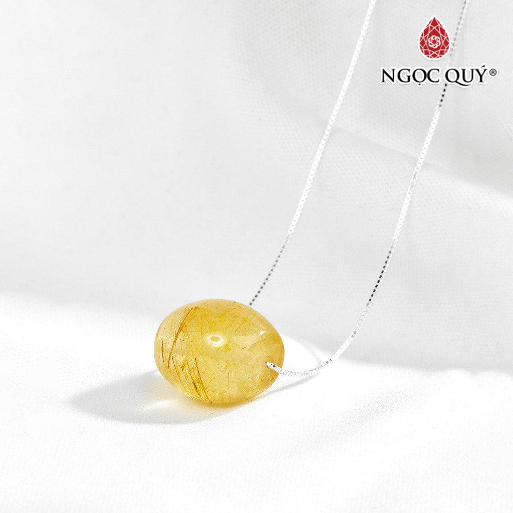 Dây Chuyền Bạc Lu Thống TA Tóc Vàng - Ngọc Quý